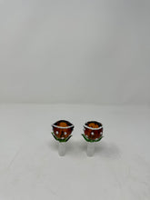 Dragon Cartel Amber Color Flower Bowl Display Set 12 Pcs Set
